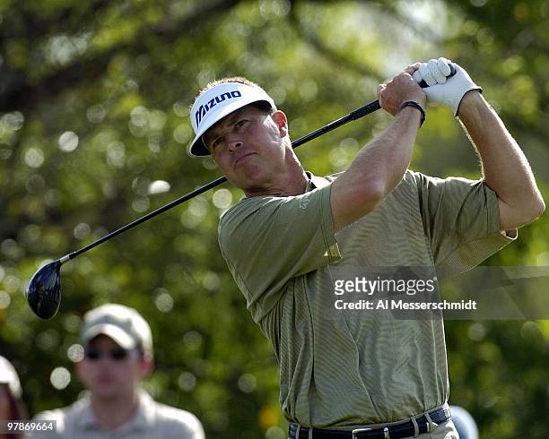 Bob Tway competes in the second round of the PGA Tour Ford Championship at Doral in Miami, Florida March 5, 2004.