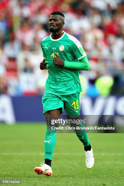 Baye Niang of Senegal in action during the 2018 FIFA World Cup Russia group H match between Poland and Senegal at Spartak Stadium on June 19, 2018 in...