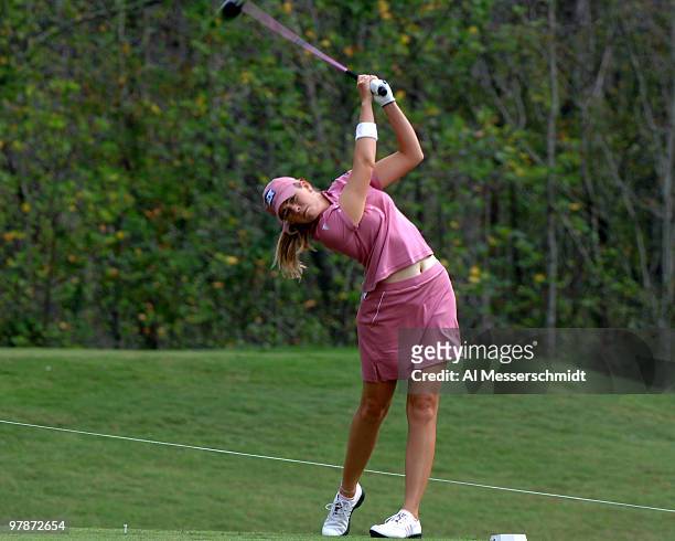 Paula Creamer drives from the fourth tee during the final round of the 2005 Mitchell Company Tournament of Champions November 13 in Mobile, Alabama.