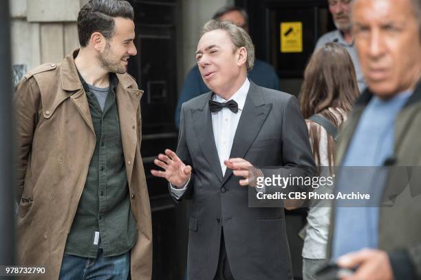Executive Producer, Ben Winston and Andrew Lloyd Weber during Crosswalk the Musical: Andrew Lloyd Weber medley during THE LATE LATE SHOW WITH JAMES...