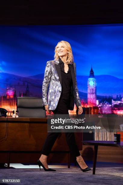 The Late Late Show with James Corden in London, airing Monday, June 18 with guests Cate Blanchett, Orlando Bloom, and Niall Horan. Pictured: Cate...
