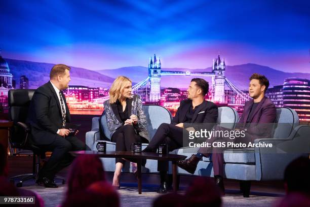 The Late Late Show with James Corden in London, airing Monday, June 18 with guests Cate Blanchett, Orlando Bloom, and Niall Horan.