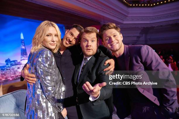 The Late Late Show with James Corden in London, airing Monday, June 18 with guests Cate Blanchett, Orlando Bloom, and Niall Horan.