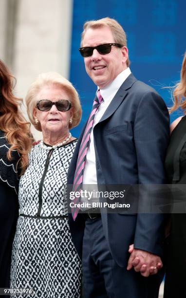 Bill Ford, Ford Motor Company Executive Chairman, stands next to his mother Martha and the rest of the Ford family in front of the historic, 105-year...