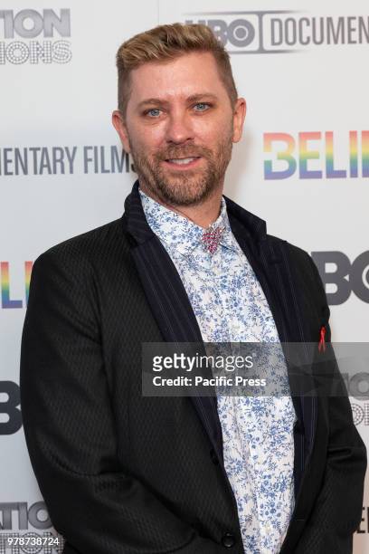 Troy Williams attends HBO documentary premiere at Metrograph.