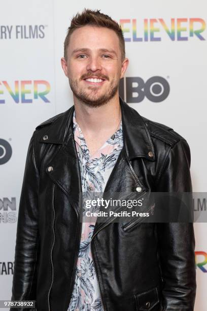 Lance Lowry attends HBO documentary premiere at Metrograph.