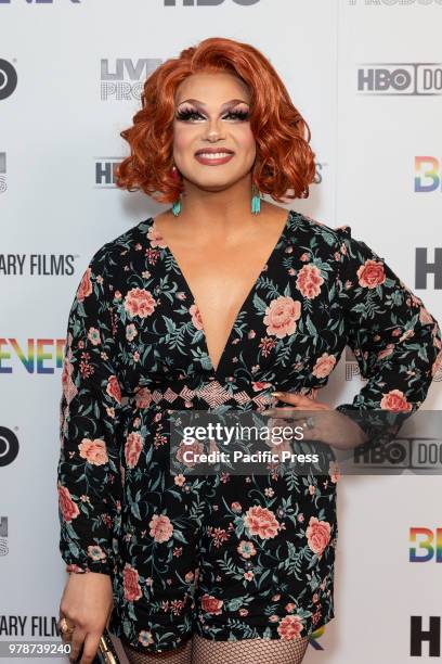 Alexis Michelle attends HBO documentary premiere at Metrograph.