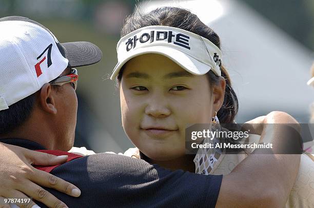 Jee Young Lee on the 18th hole during the first round of the Safeway Classic at Columbia-Edgewater Country Club in Portland, Oregon on August 18,...