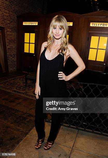 Actress Cameron Richardson attends the Shipley & Halmos event at Confederacy on March 18, 2010 in Los Angeles, California.