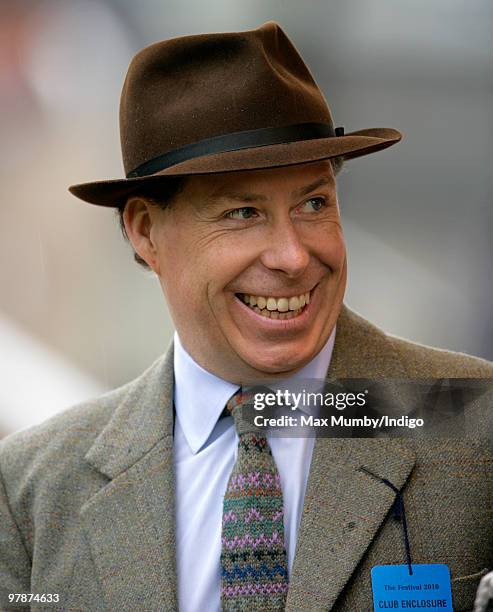 Viscount David Linley attends day 4 of the Cheltenham Horse Racing Festival on March 19, 2010 in Cheltenham, England.