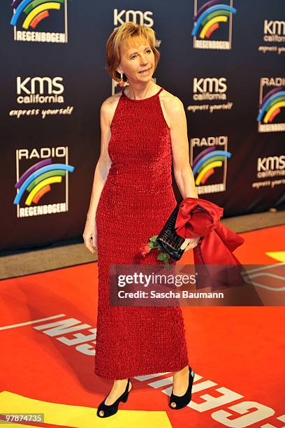 Maria von Welser arrives for the Radio Regenbogen Award at the Schwarzwaldhalle on March 19, 2010 in Karlsruhe, Germany.