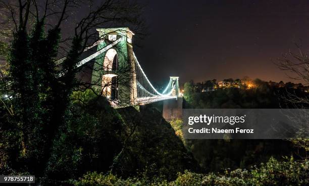 clifton suspension bridge - feroz stock pictures, royalty-free photos & images