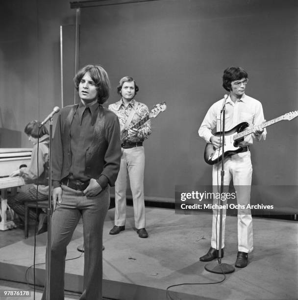 The Box Tops perform on a TV show on October 14, 1968 in New York City, New York. Alex Chilton is front left.