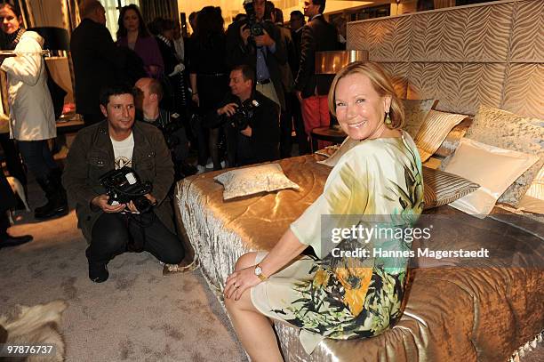 Sybille Beckenbauer attends the 'Stoff Fruehling' at the JAB Anstoetz showroom on March 19, 2010 in Munich, Germany.