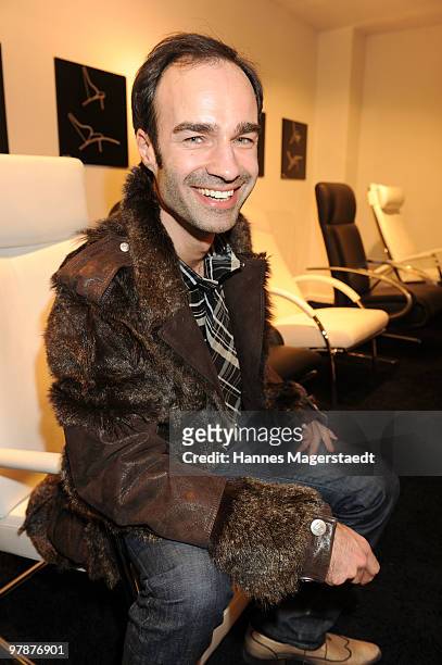 Fahion designer Ivan Strano attends the 'Stoff Fruehling' at the JAB Anstoetz showroom on March 19, 2010 in Munich, Germany.
