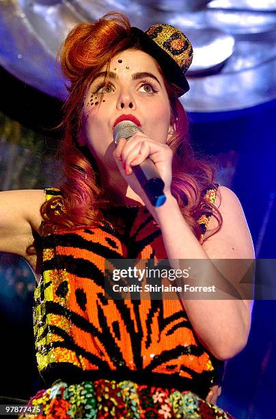 Paloma Faith performs at the Manchester Academy on March 19, 2010 in Manchester, England.