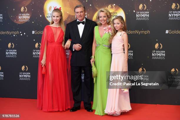 Prince Charles of Bourbon-two Sicilies , Princess Camilla of Bourbon-two Sicilies and their children attend the closing ceremony and Golden Nymph...