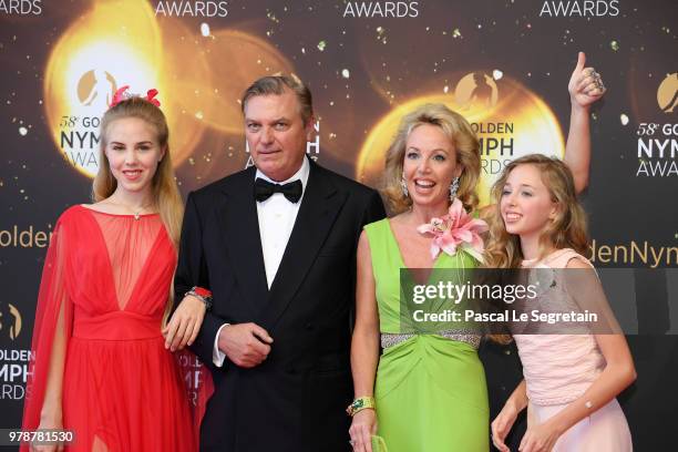 Prince Charles of Bourbon-two Sicilies , Princess Camilla of Bourbon-two Sicilies and their children attend the closing ceremony and Golden Nymph...