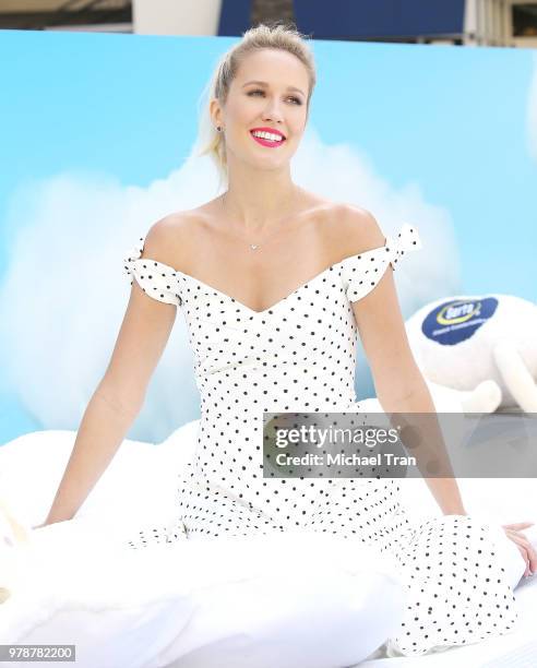 Anna Camp joins Serta Mattress to announce nationwide Instagram sweepstakes held at Hollywood & Highland courtyard on June 19, 2018 in Hollywood,...