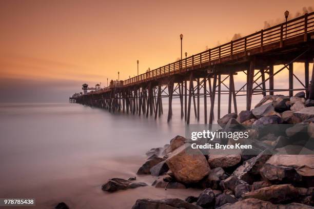 .::oceanside pier::. - oceanside pier stock pictures, royalty-free photos & images