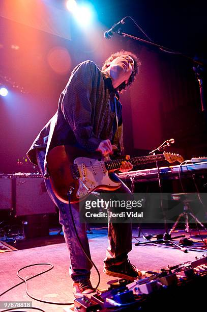 Ira Kaplan of Yo La Tengo performs on stage at Sala Apolo on March 19, 2010 in Barcelona, Spain.