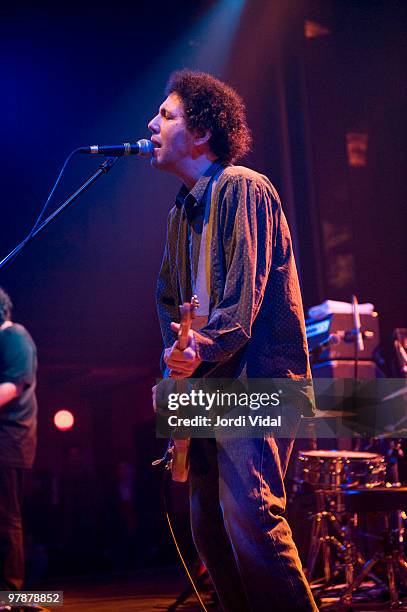 Ira Kaplan of Yo La Tengo performs on stage at Sala Apolo on March 19, 2010 in Barcelona, Spain.