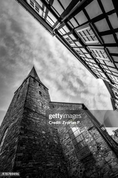 st.-georgs-kirche hattingen - kirche stock pictures, royalty-free photos & images