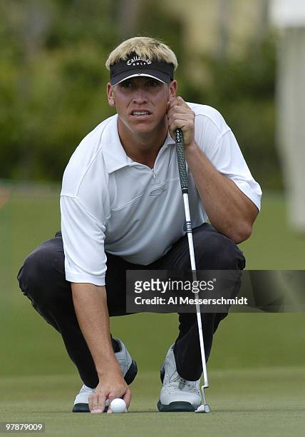 Ricky Barnes competes in the first round of the Honda Classic, March 11, 2004 at Palm Beach Gardens, Florida.