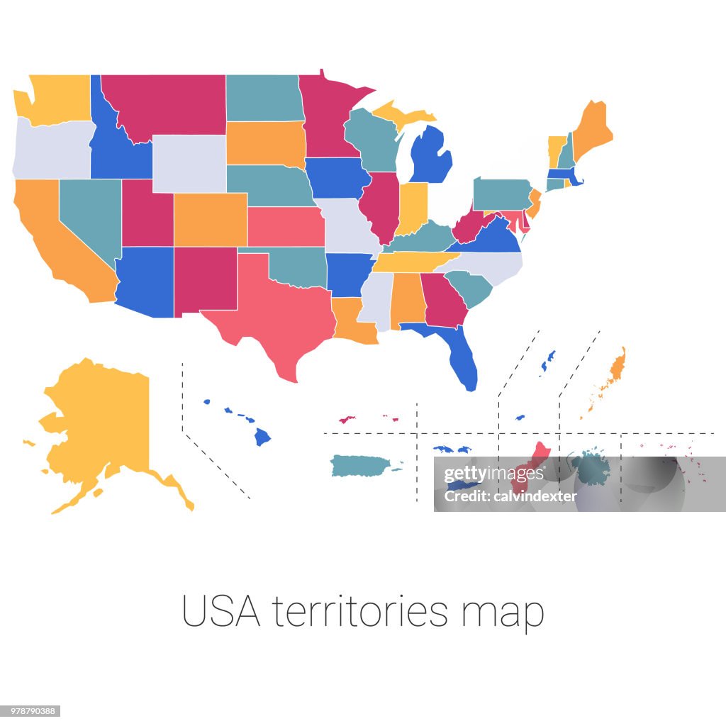 USA territories map