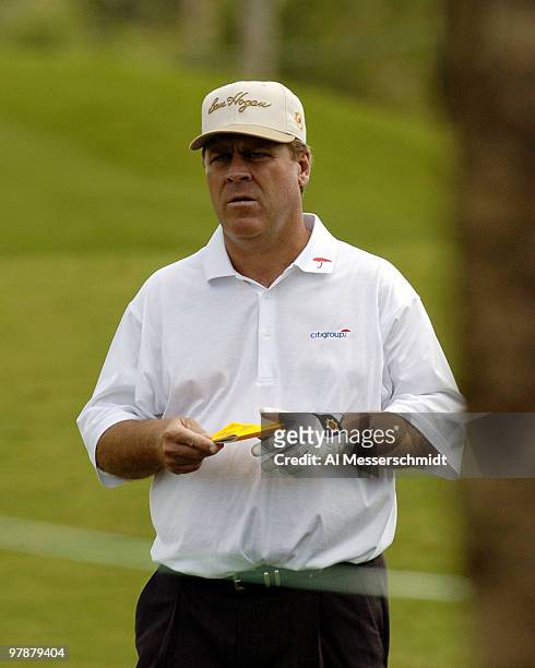 Hal Sutton competes in the first round of the Honda Classic, March 11, 2004 at Palm Beach Gardens, Florida.