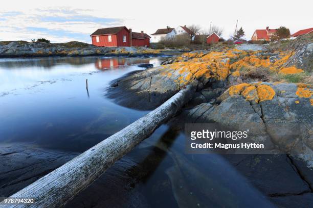 the village of fie in aust-agder, norway. - vest agder stock pictures, royalty-free photos & images