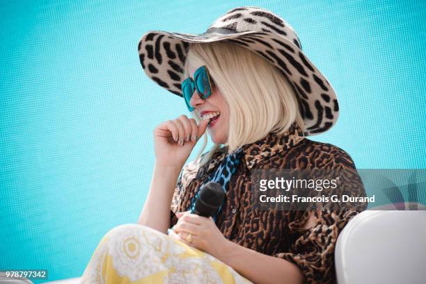 Paloma Faith attends the ÔMusic & Motherhood with Jessie Ware & Paloma FaithÕ session at the Cannes Lions Festival 2018 on June 19, 2018 in Cannes,...