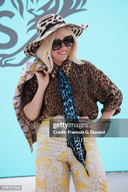 Paloma Faith attends the ÔMusic & Motherhood with Jessie Ware & Paloma FaithÕ session at the Cannes Lions Festival 2018 on June 19, 2018 in Cannes,...