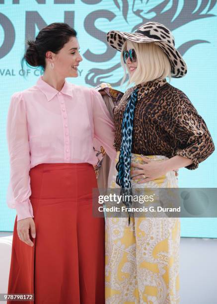 Paloma Faith and Jessie Ware attend the ÔMusic & Motherhood with Jessie Ware & Paloma FaithÕ session at the Cannes Lions Festival 2018 on June 19,...