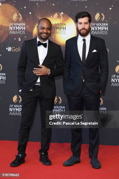 Dominic Buchanan and Ed McDonald attend the closing ceremony and Golden Nymph awards of the 58th Monte Carlo TV Festival on June 19, 2018 in...