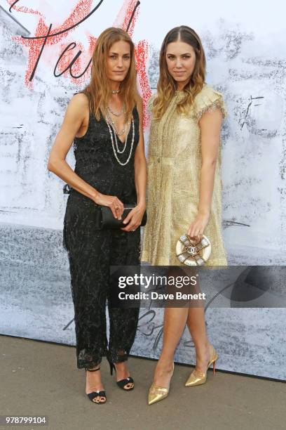 Yasmin Le Bon and Amber Le Bon attend the Serpentine Summper Party 2018 at The Serpentine Gallery on June 19, 2018 in London, England.