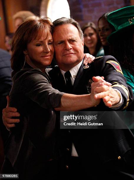 Hillary B. Smith and Robert S. Woods in a scene that airs the week of March 15, 2010 on Disney General Entertainment Content via Getty Images...