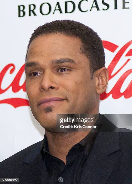 Maxwell poses for photographers during the 26th NABOB Annual Communications Awards Dinner at the Omni Shoreham Hotel on March 19, 2010 in Washington,...