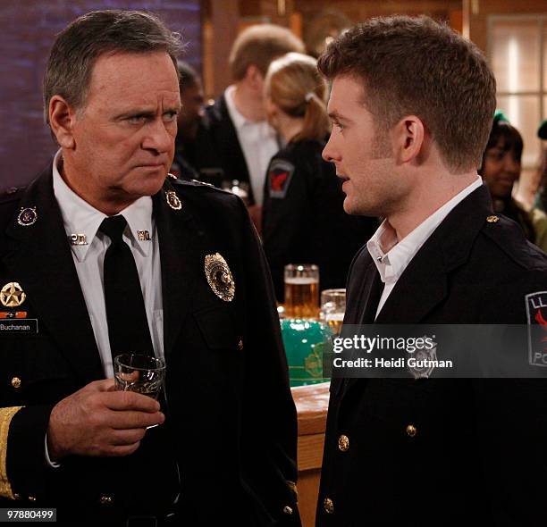 Robert S. Woods and Mark Lawson in a scene that airs the week of March 15, 2010 on Disney General Entertainment Content via Getty Images Daytime's...