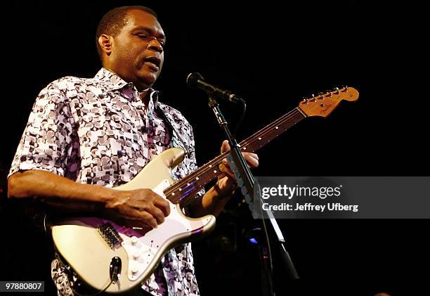 Musician Robert Cray performs at B.B. Kings on March 19, 2010 in New York City.