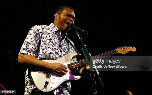 Musician Robert Cray performs at B.B. Kings on March 19, 2010 in New York City.