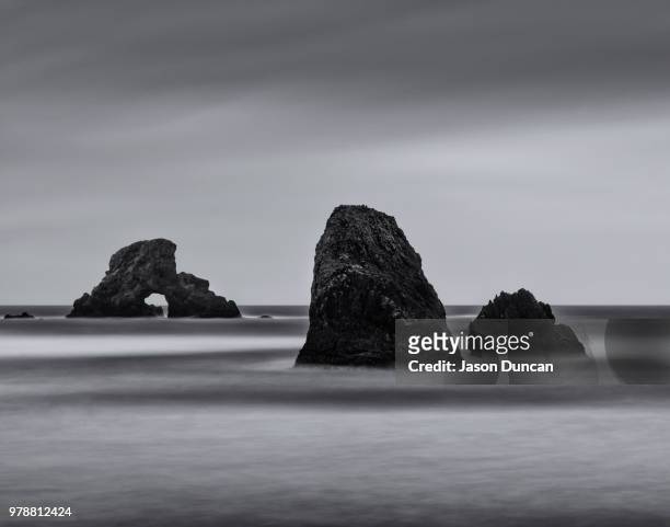 tillamook head seascape - tillamook rock light stock pictures, royalty-free photos & images