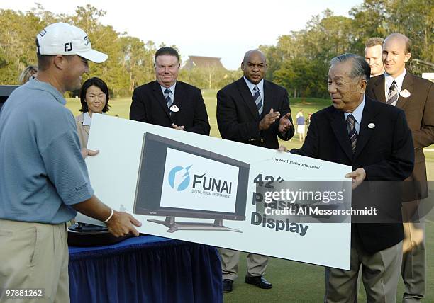 Tour rookie Ryan Palmer shoot s 22 under par and wins the Funai Classic at Walt Disney World Resort October 24, 2004.