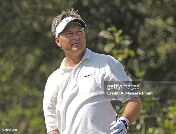 John Cook plays the Magnolia course at Walt Disney World Resort during final-round competition at the Funai Classic, October 24, 2004.