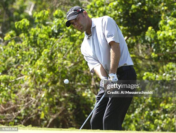 Hank Kuehne plays the Magnolia course at Walt Disney World Resort during final-round competition at the Funai Classic, October 24, 2004.