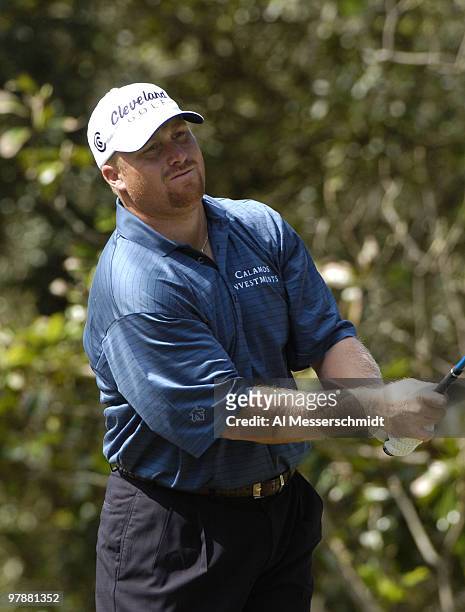 John Rollins plays the Magnolia course at Walt Disney World Resort during final-round competition at the Funai Classic, October 24, 2004.