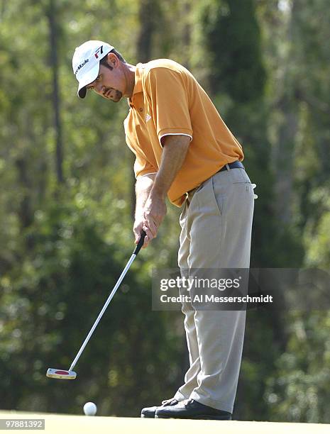 Danny Ellis plays the Magnolia course at Walt Disney World Resort during final-round competition at the Funai Classic, October 24, 2004.