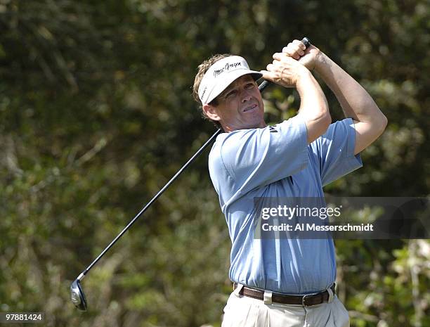 Lee Janzen plays the Magnolia course at Walt Disney World Resort during final-round competition at the Funai Classic, October 24, 2004.