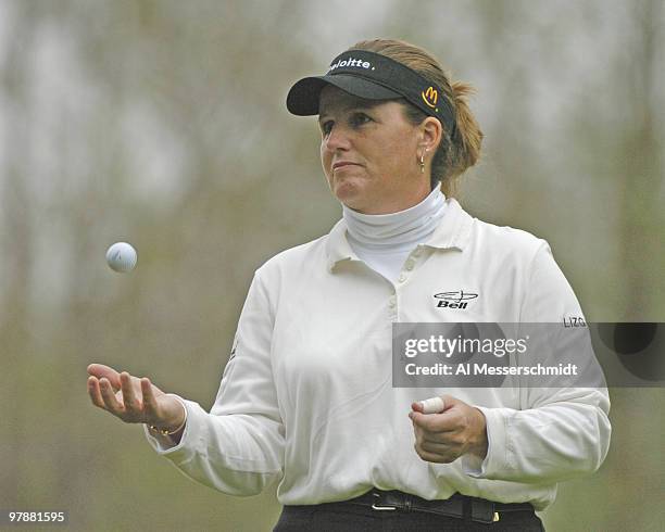 Lorie Kane waits to tee off during the third round at the LPGA Tournament of Champions, November 13, 2004 in Mobile, Alabama.