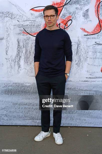 Erdem Moralioglu attends the Serpentine Summper Party 2018 at The Serpentine Gallery on June 19, 2018 in London, England.